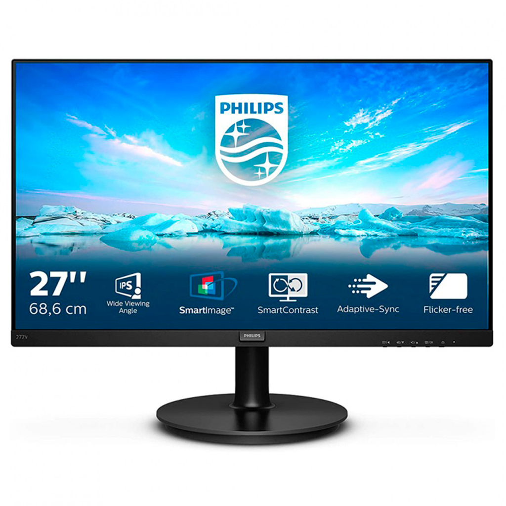 Monitor 27" Philips Led Full HD 75Hz Hdmi DP Vga Pc 4ms 272V8LA/55