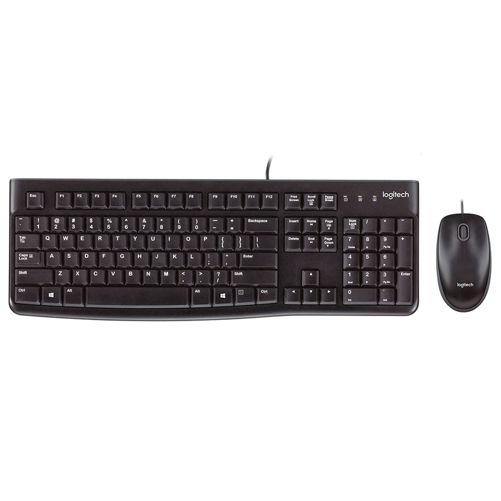 Kit Logitech Mk120 Usb Combo Teclado Mouse Pc