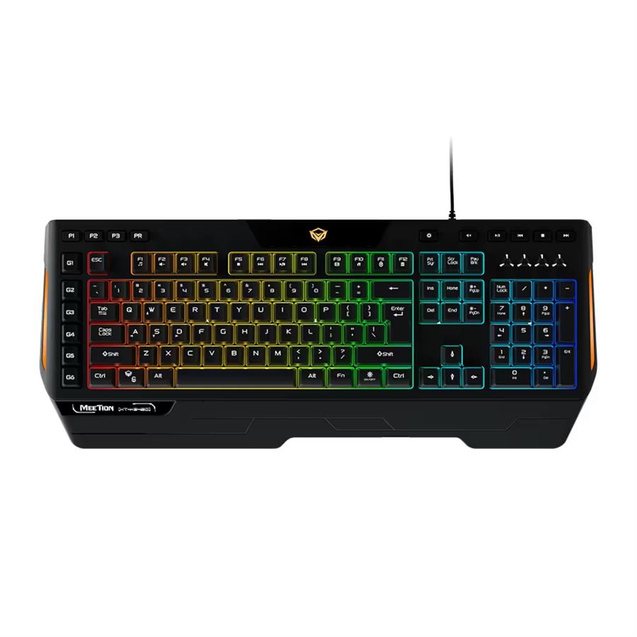Teclado Gamer Español RGB USB Meetion K9420 Black