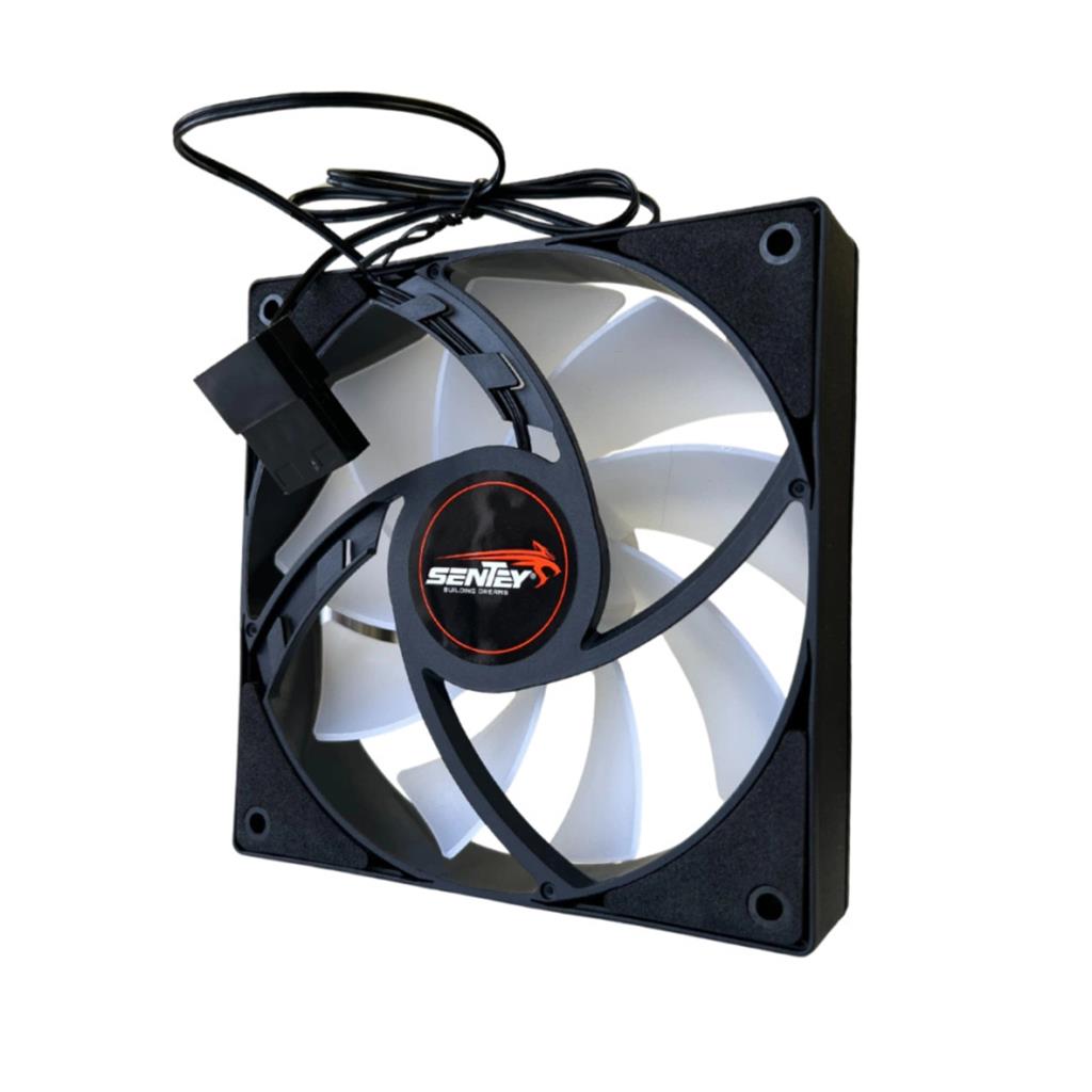 Cooler FAN Sentey Bulk fRGB MOLEX 120mm + Tornillos