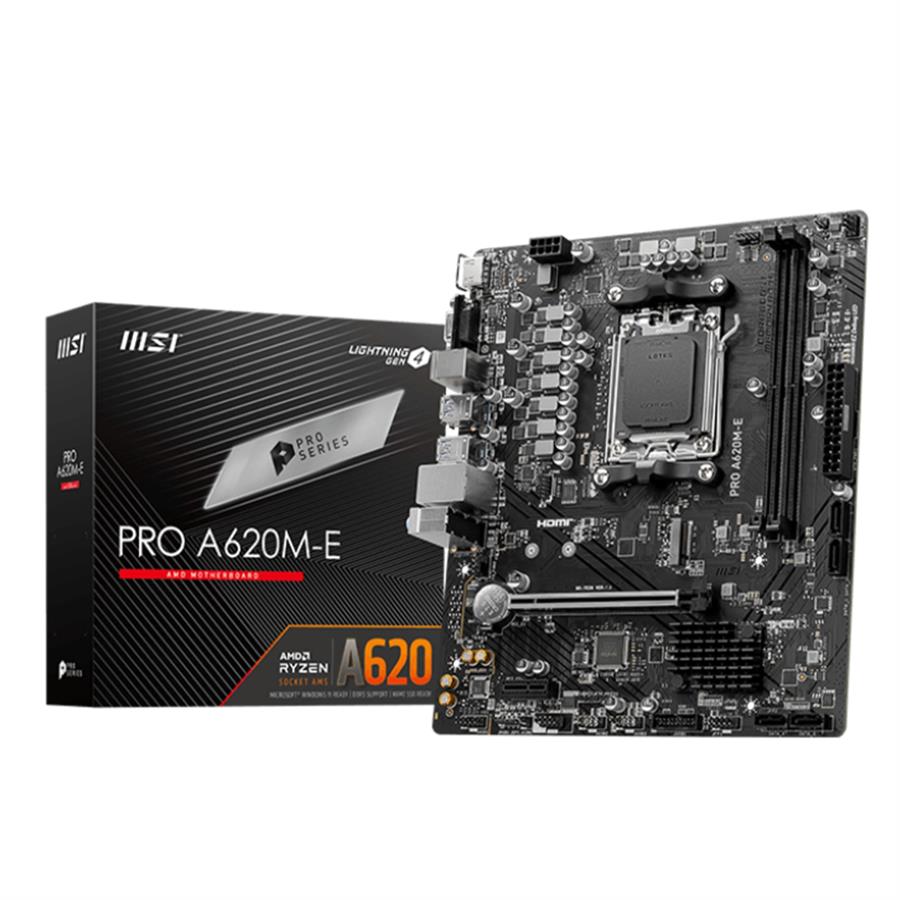 Motherboard MSI Pro AMD A620M-E Socket AM5 Pro Series Lightning Gen 4